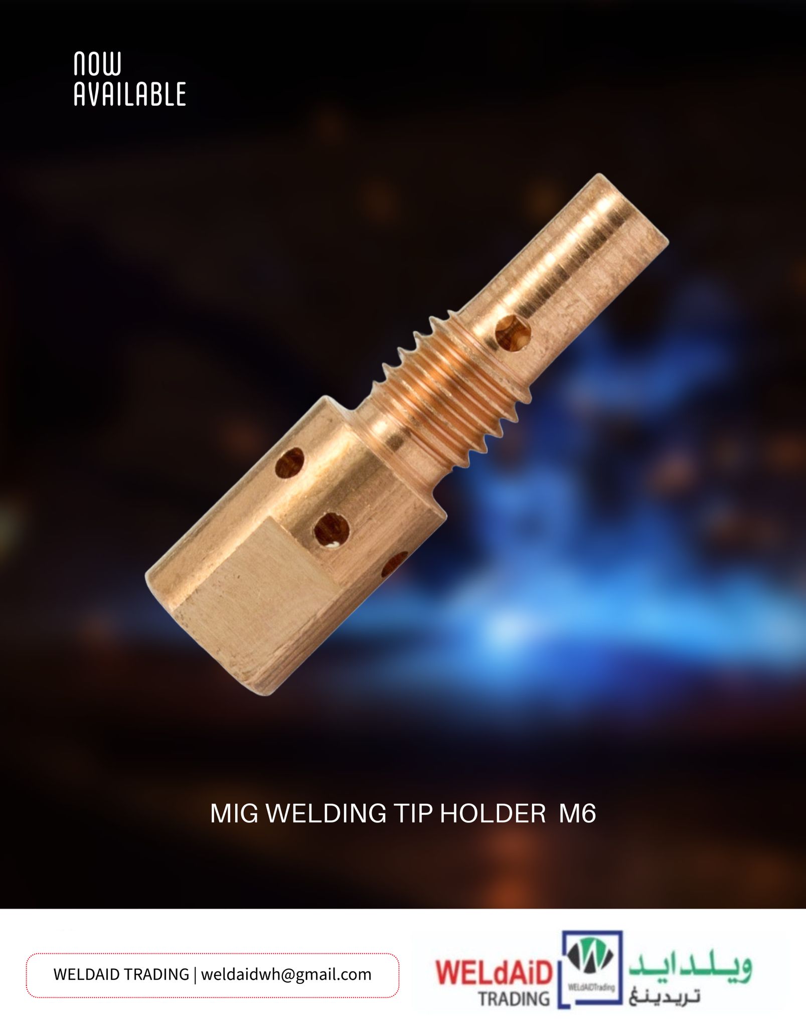 MIG WELDING TIP HOLDER  M06